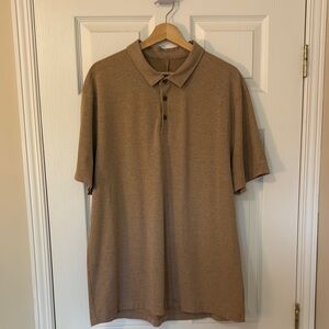 Lululemon Athletica Brown Polo Shirt Classic Design